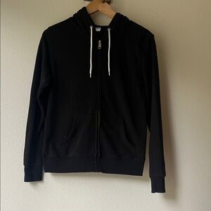Old Navy Men's Black Zip-Up Sweater